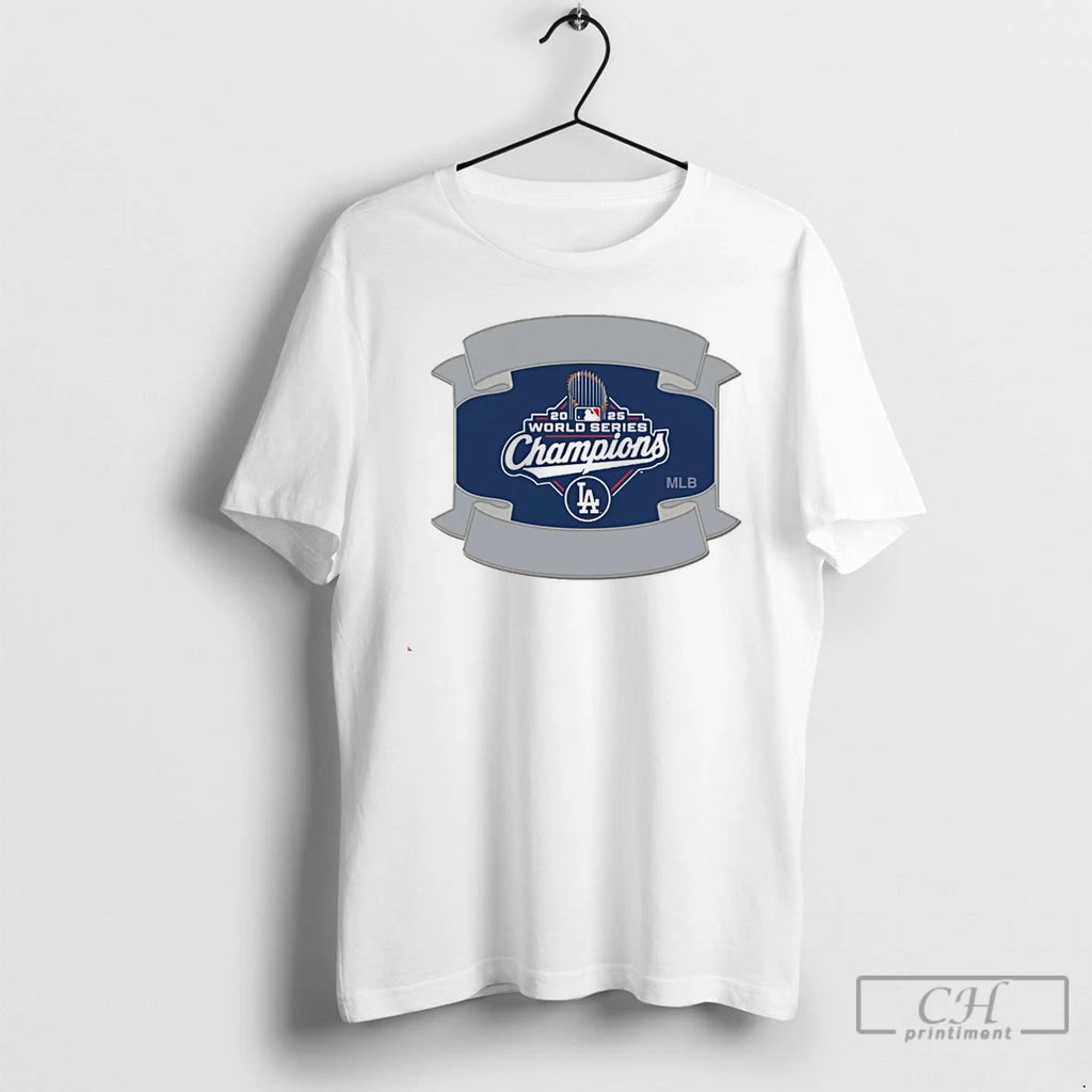 Classic Los Angeles Dodgers 2025 Mlb World Series Champions Logo Christmas T Shirts Hoodie Sweatshirt | PurePodTees.com
