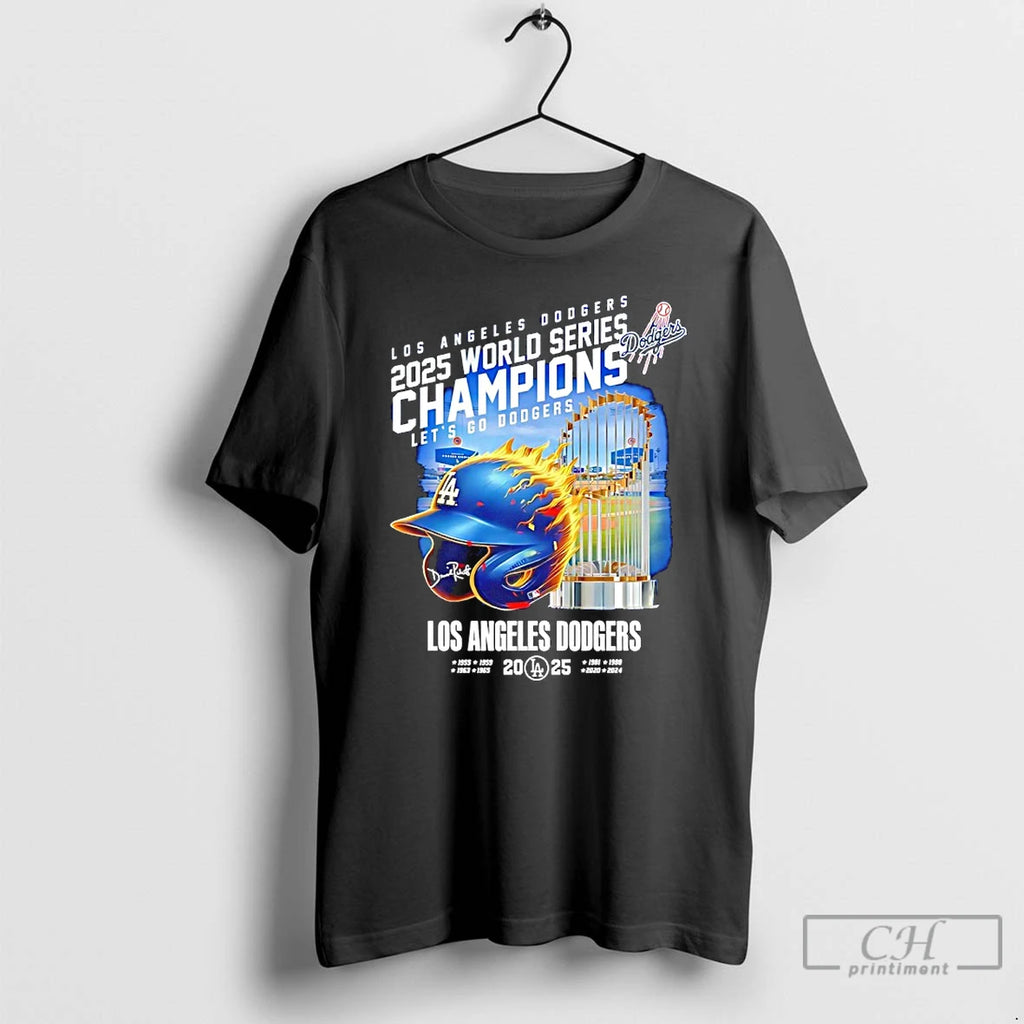 Classic Los Angeles Dodgers 2025 World Series Champions Lets Go Dodgers T Shirts Hoodie Sweatshirt | PurePodTees.com
