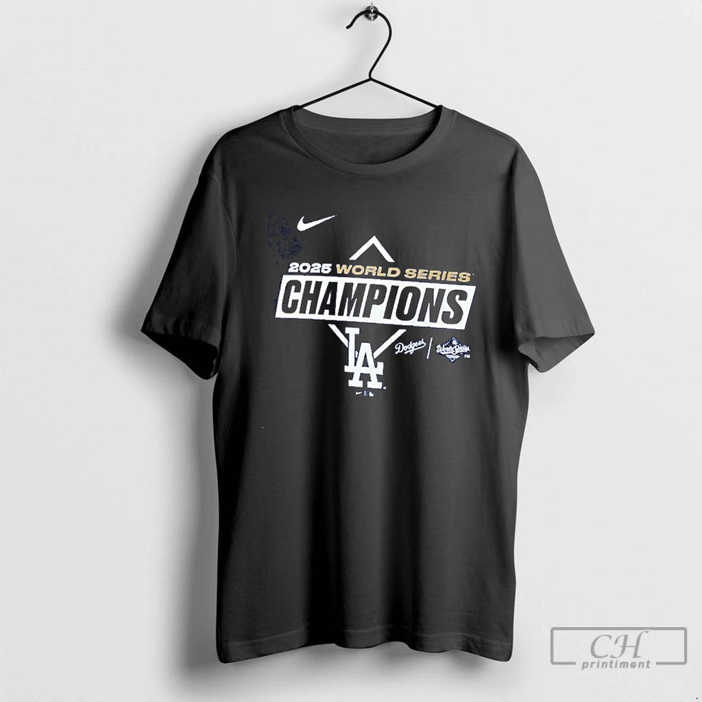 Classic Los Angeles Dodgers 2025 World Series Champions Team Logo Christmas T Shirts Hoodie Sweatshirt | PurePodTees.com