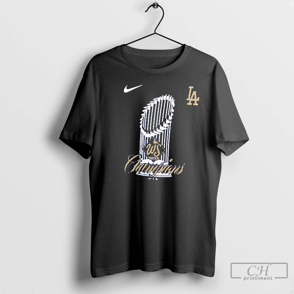 Classic Los Angeles Dodgers 2025 World Series Champions Trophy Logo Christmas T Shirts Hoodie Sweatshirt | PurePodTees.com