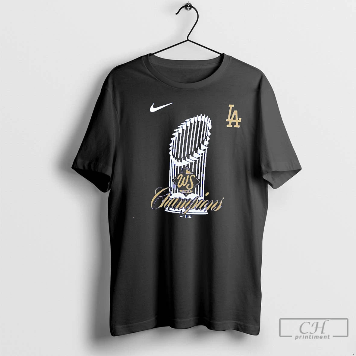 Classic Los Angeles Dodgers 2025 World Series Champions Trophy Logo Christmas T Shirts Hoodie Sweatshirt | PurePodTees.com