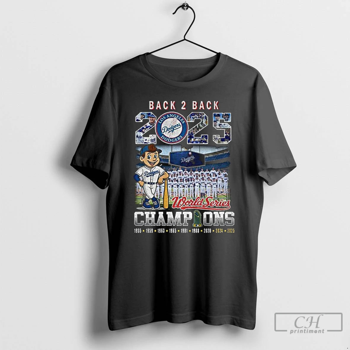 Classic Los Angeles Dodgers Back To Back World Series Champions 2025 T Shirts Hoodie Sweatshirt | PurePodTees.com