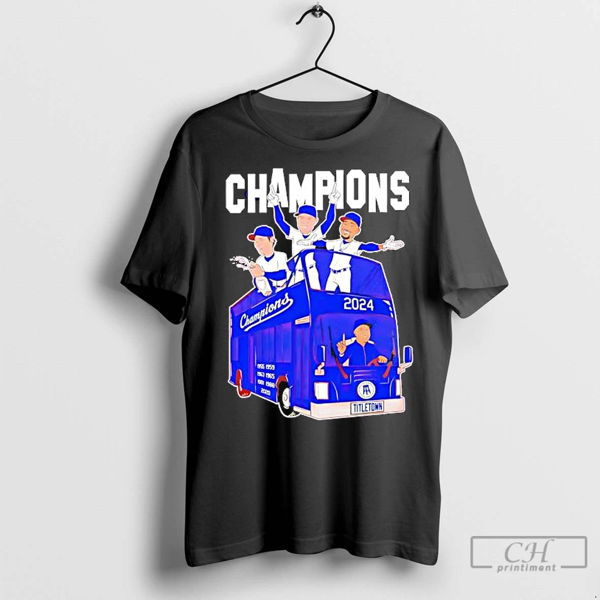 Classic Los Angeles Dodgers Baseball World Champions Parade Bus Shirt Hoodie Sweatshirt | PurePodTees.com