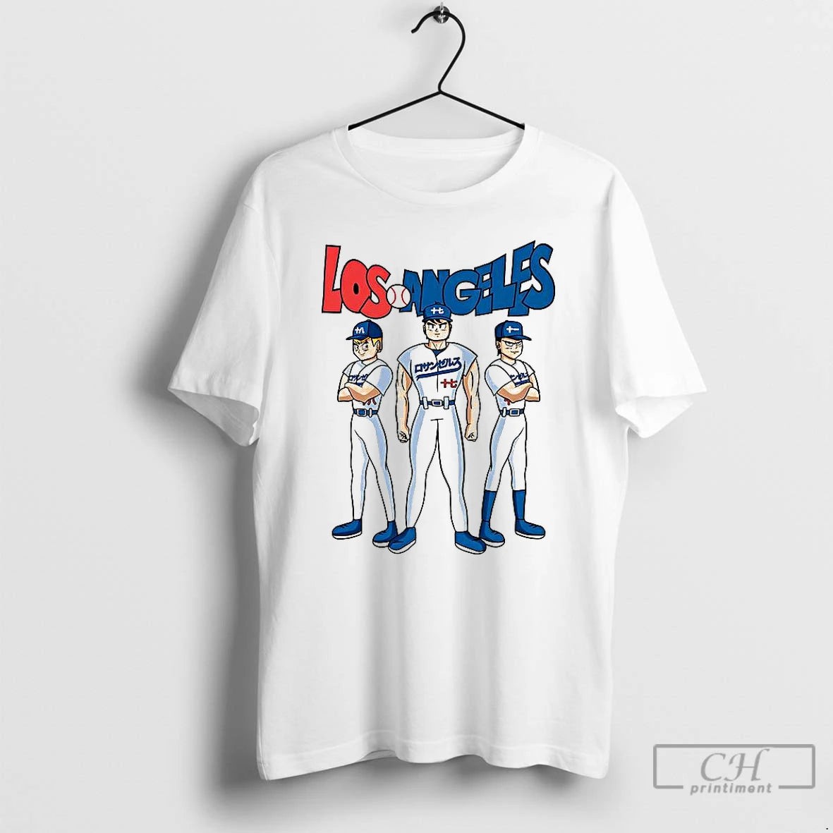 Classic Los Angeles Dodgers Baseball Z X Dragonball Anime Player T Shirts Hoodie Sweatshirt | PurePodTees.com