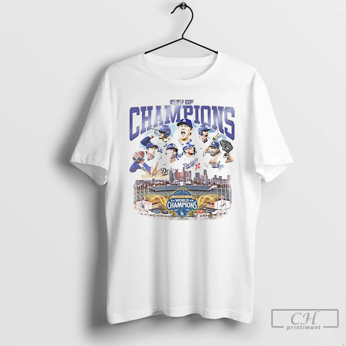 Classic Los Angeles Dodgers City Of Champions Back To Back 2024 2025 World Champions Shirt Hoodie Sweatshirt