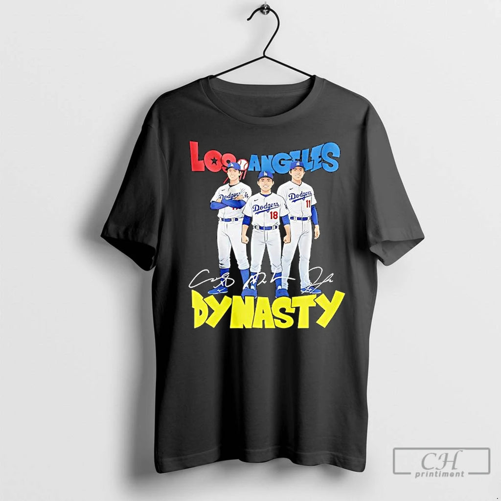 Classic Los Angeles Dodgers Dynasty Players Signatures Shirt Hoodie Sweatshirt | PurePodTees.com