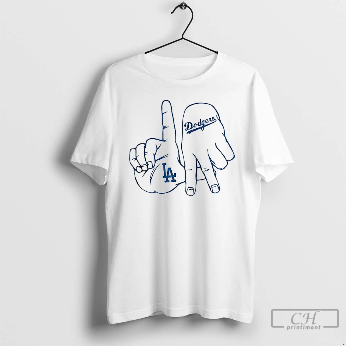 Classic Los Angeles Dodgers Hand Sign T Shirts Hoodie Sweatshirt | PurePodTees.com