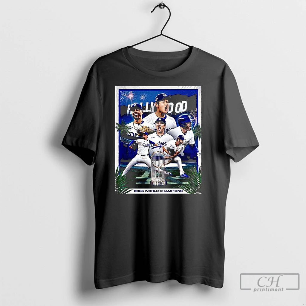 Classic Los Angeles Dodgers Hollywood Back To Back World Series Champions Shirt Hoodie Sweatshirt | PurePodTees.com