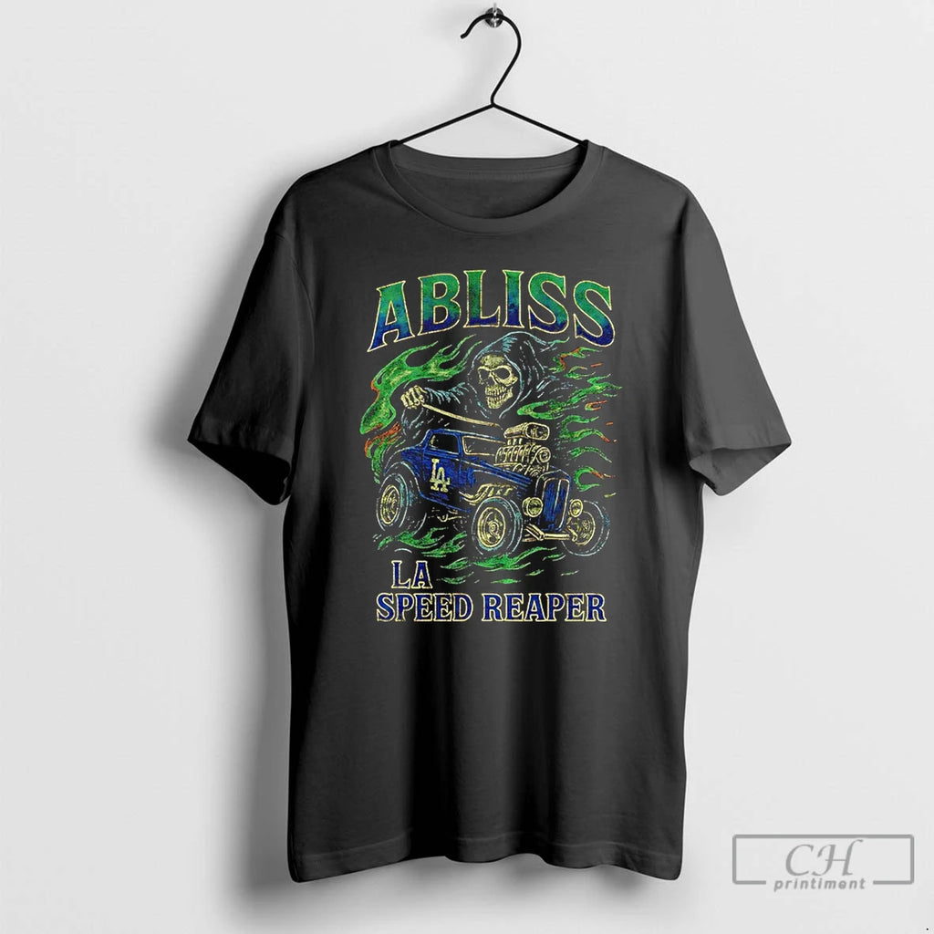 Classic Los Angeles Dodgers La Speed Reaper Graphic T Shirts Hoodie Sweatshirt | PurePodTees.com
