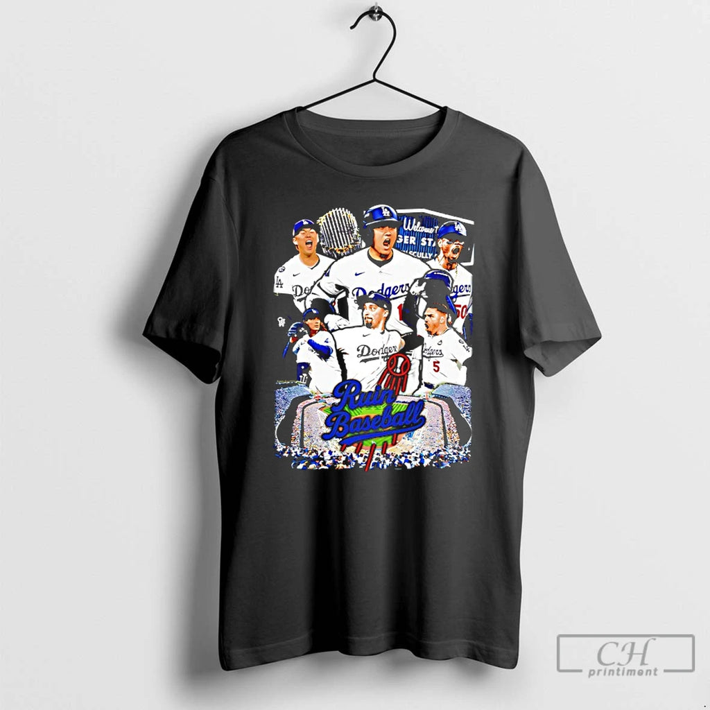 Classic Los Angeles Dodgers Ruin Baseball 2025 World Series Champions T Shirts Hoodie Sweatshirt | PurePodTees.com
