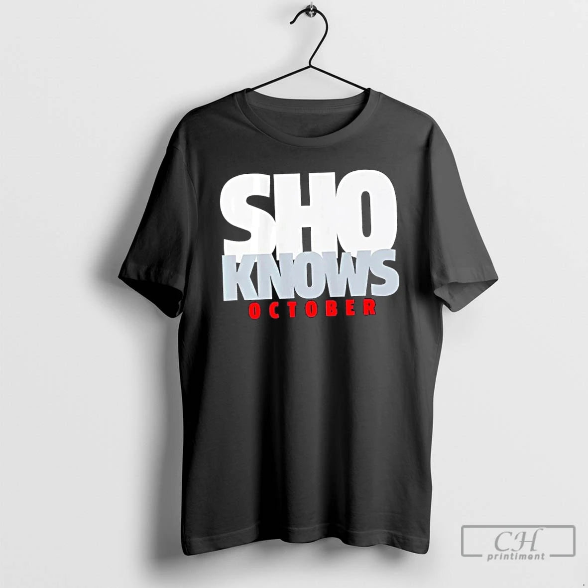 Classic Los Angeles Dodgers Shohei Ohtani Sho Knows October T Shirts Hoodie Sweatshirt | PurePodTees.com