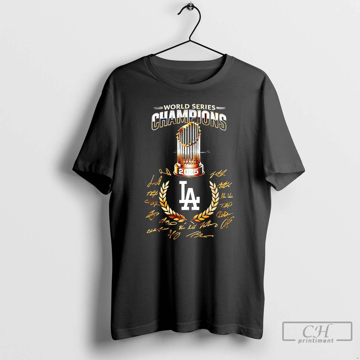Classic Los Angeles Dodgers World Series Champions 2025 Signatures T Shirts Hoodie Sweatshirt | PurePodTees.com