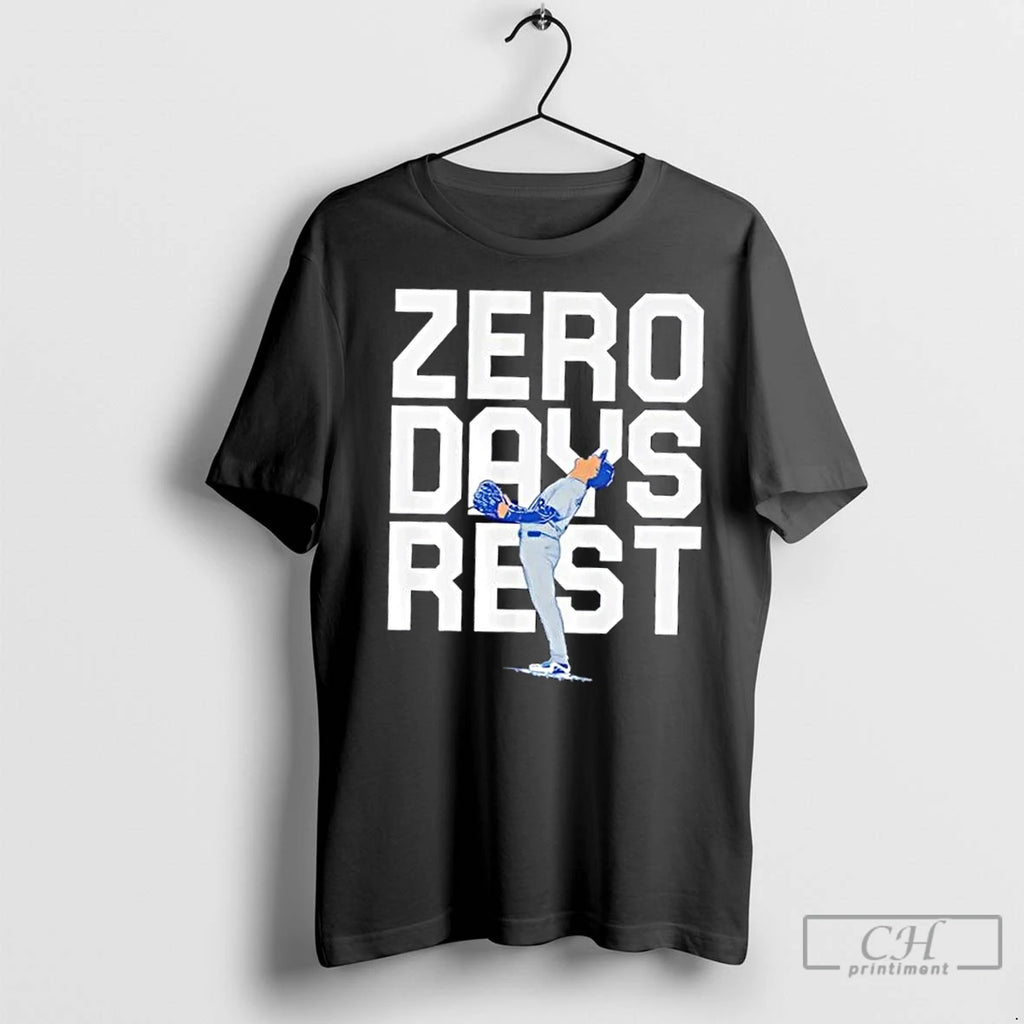 Classic Los Angeles Dodgers Yoshinobu Yamamoto Zero Days Rest Shirt Hoodie Sweatshirt | PurePodTees.com