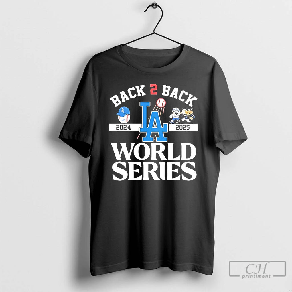 Classic Los Angeles Dodgers Back 2 Back World Series 2024 2025 T Shirts Hoodie Sweatshirt | PurePodTees.com