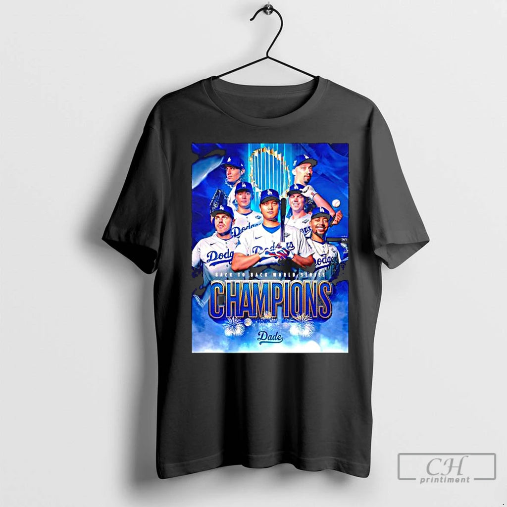 Classic Los Angeles Dodgers Back To Back World Series Champions Dade Shirt Hoodie Sweatshirt | PurePodTees.com