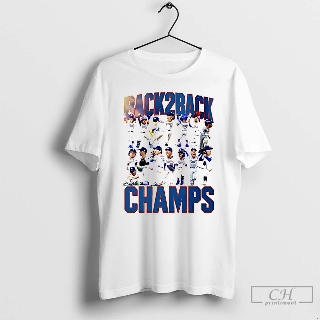 Classic Los Angeles Dodgers Back2back 2025 Ws Champs The Minis T Shirts Hoodie Sweatshirt | PurePodTees.com