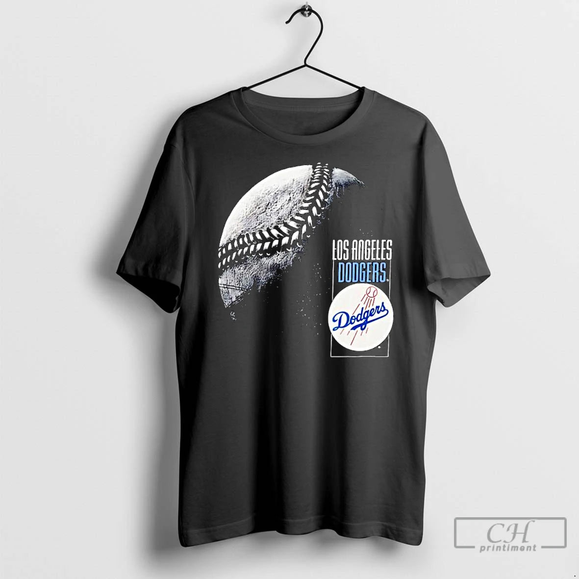 Classic Los Angeles Dodgers Baseball Moon Ornaments Shirt Hoodie Sweatshirt | PurePodTees.com