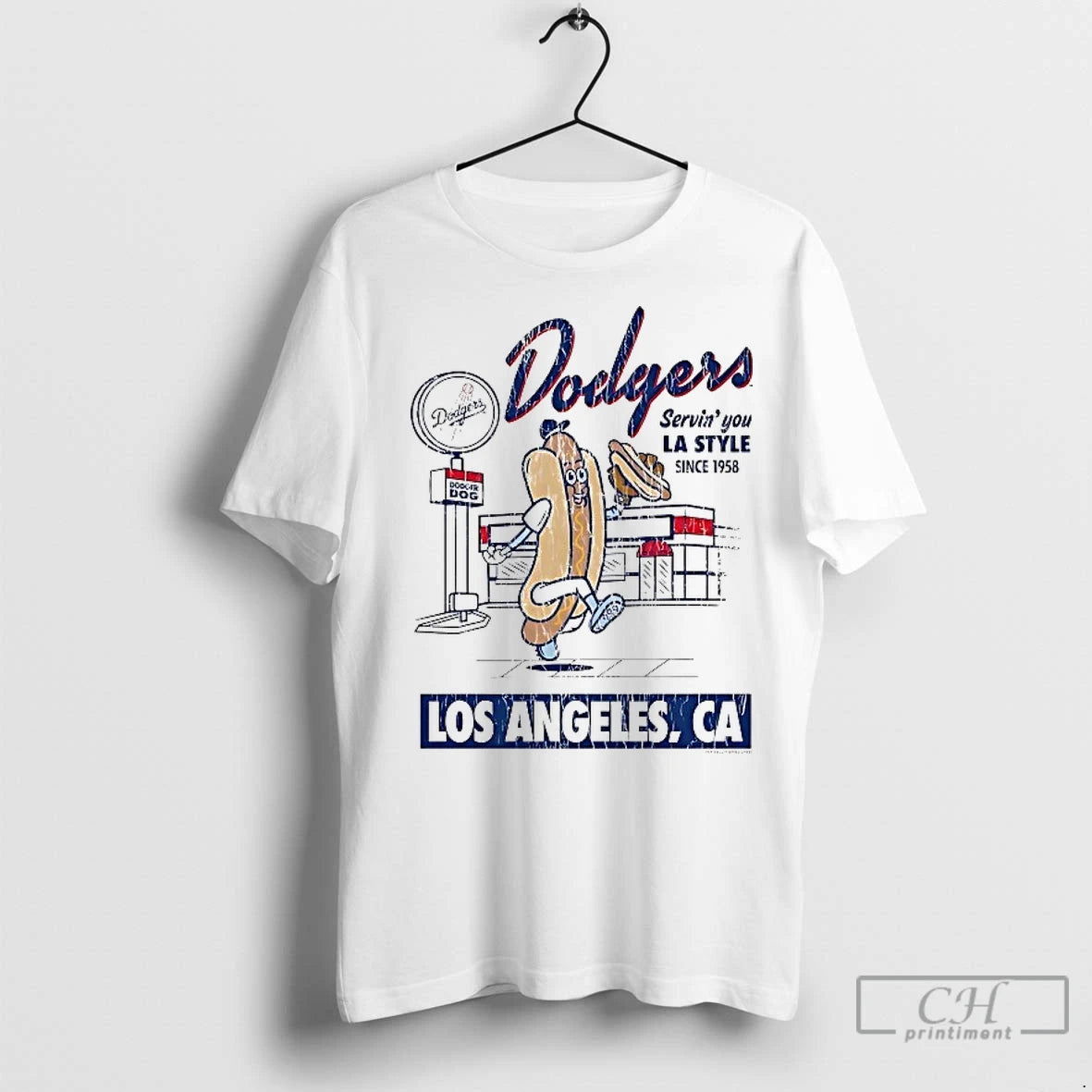 Classic Los Angeles Dodgers Serving You La Style Since 1958 Shirt Hoodie Sweatshirt | PurePodTees.com
