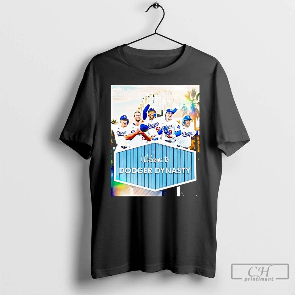 Classic Los Angeles Dodgers Welcome To Dodger Dynasty T Shirts Hoodie Sweatshirt | PurePodTees.com