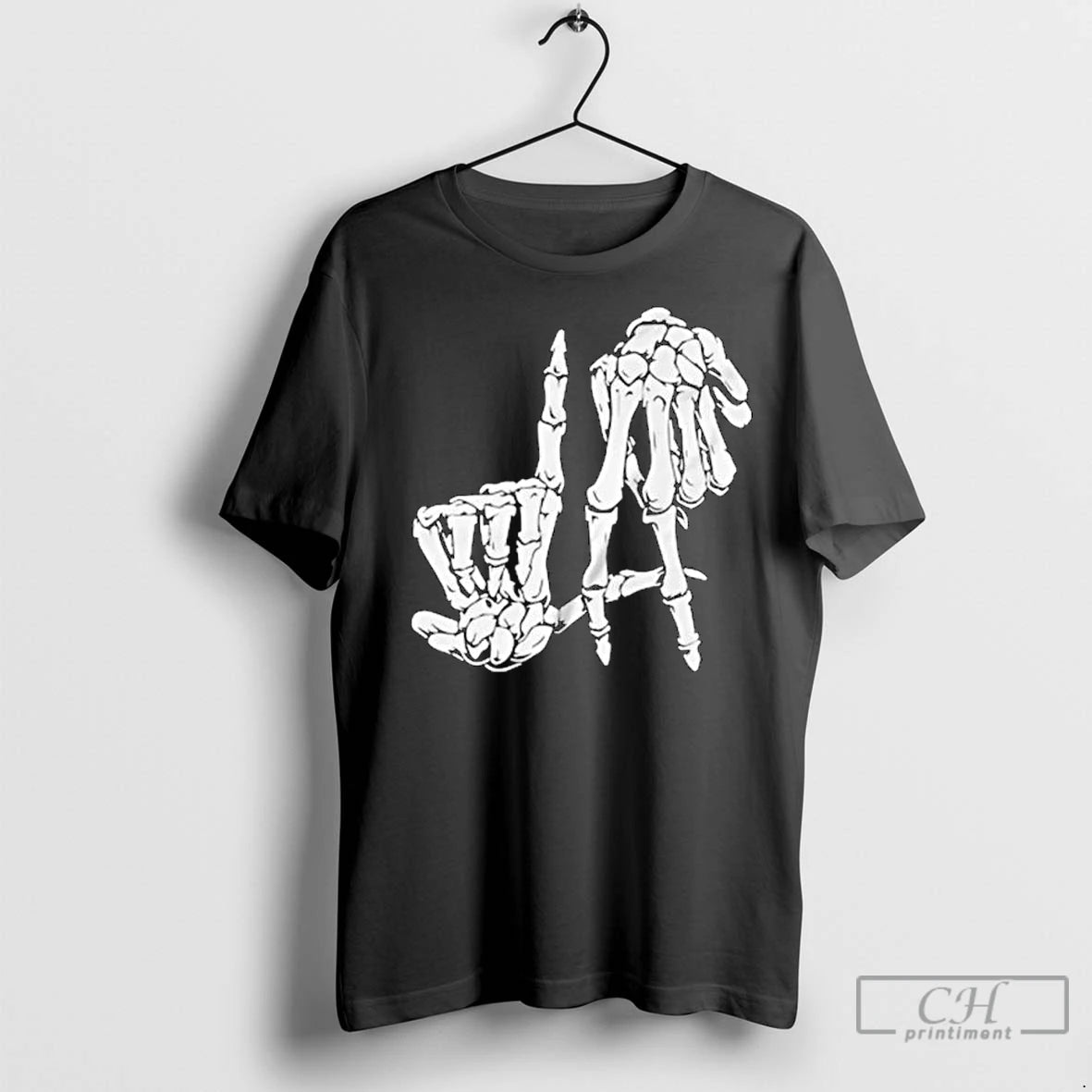 Classic Los Angeles Skeleton Hand Sign Ornaments Shirt Hoodie Sweatshirt | PurePodTees.com