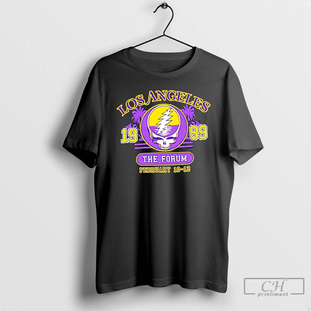 Classic Los Angeles X Grateful Dead 1989 The Forum February 10 12 Logo T Shirts Hoodie Sweatshirt | PurePodTees.com
