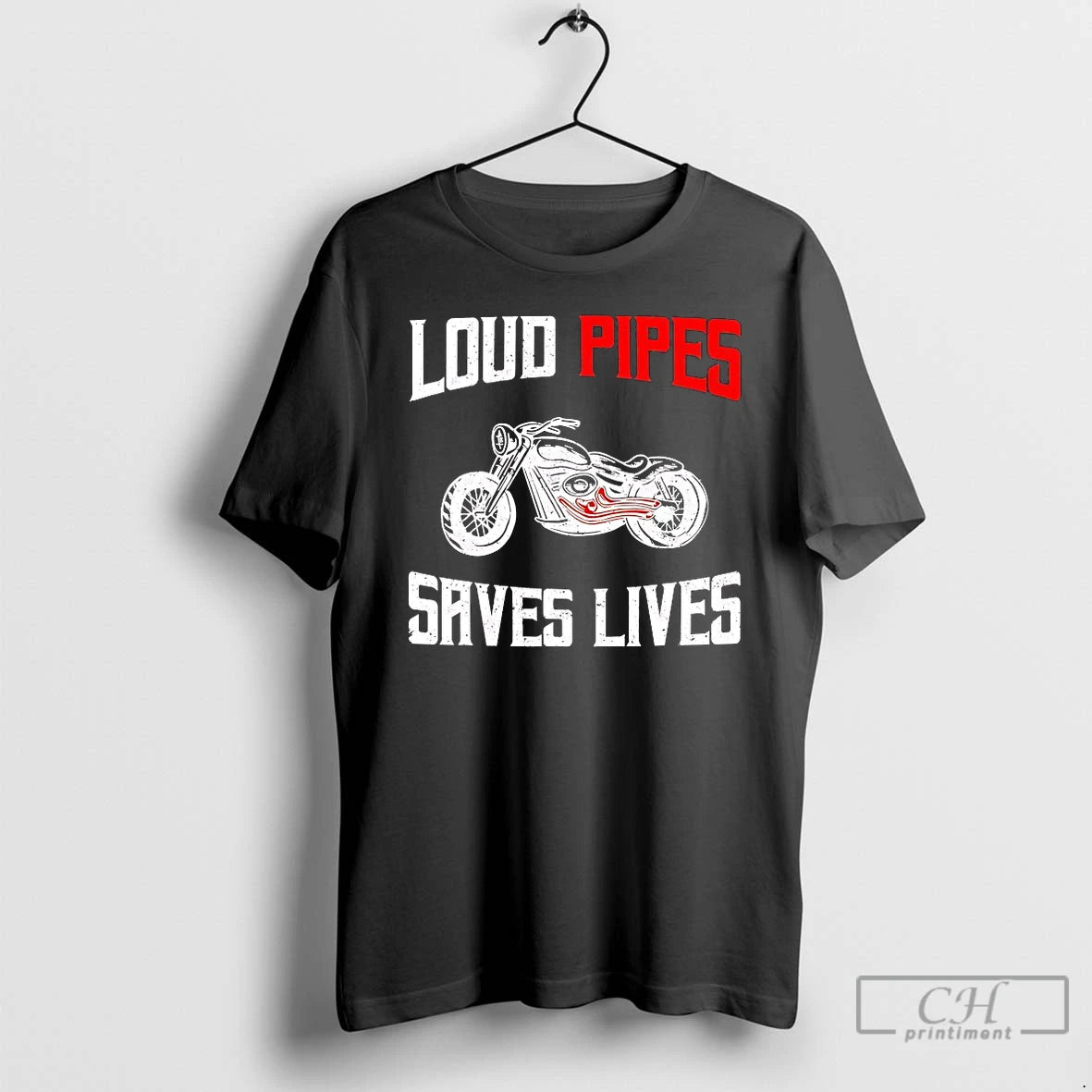 Classic Loud Pipes Saves Lives Biker Shirt Hoodie Sweatshirt | PurePodTees.com