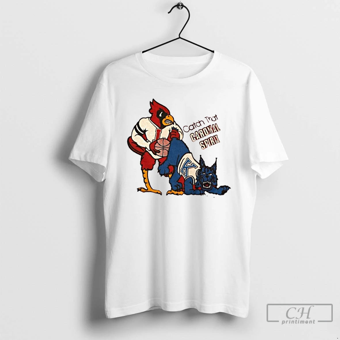 Classic Louisville Cardinals Basketball Catch That Cardinal Spirit Shirt Hoodie Sweatshirt | PurePodTees.com