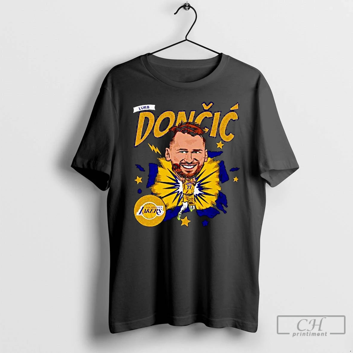 Classic Luka Doncic Nba Los Angeles Lakers Caricature Ornaments T Shirts Hoodie Sweatshirt | PurePodTees.com