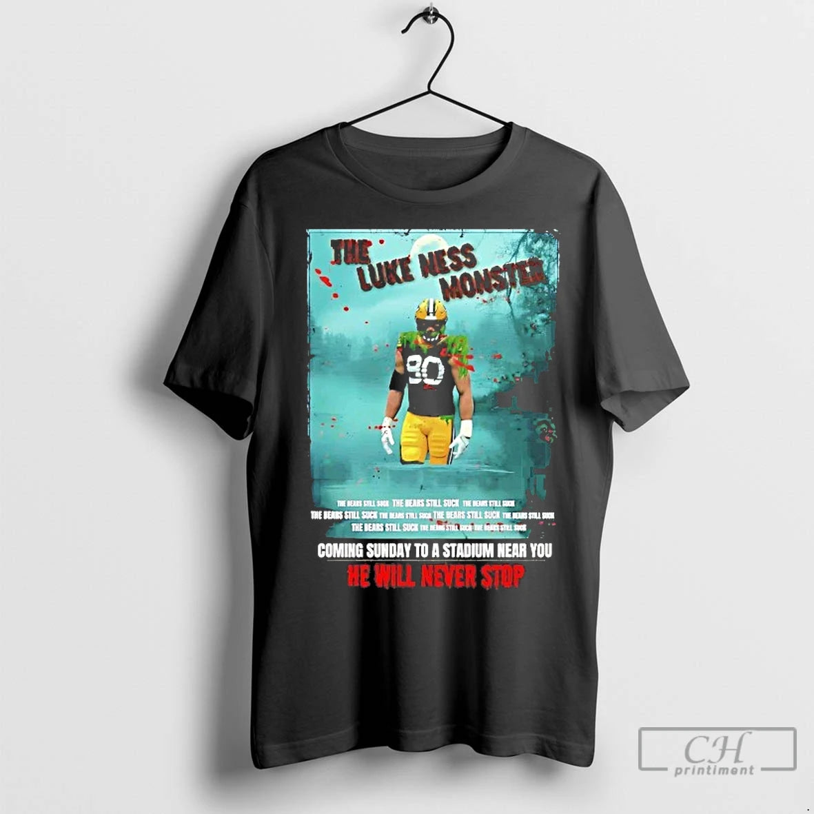 Classic Lukas Van Ness The Luke Ness Monster He Will Never Stop Shirt Hoodie Sweatshirt | PurePodTees.com