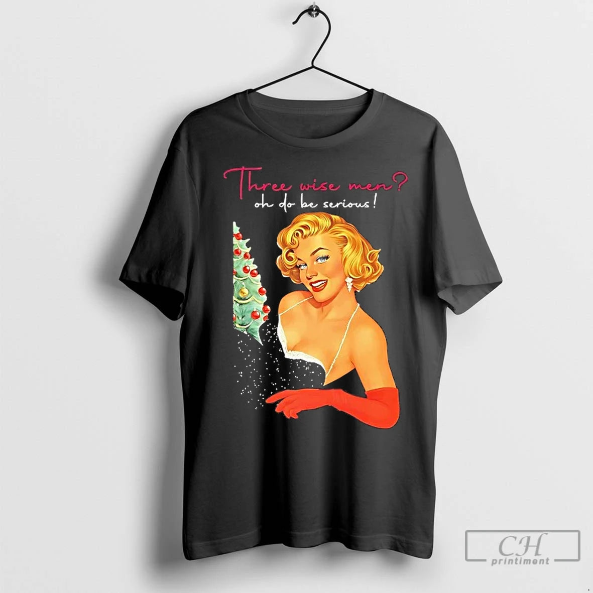 Classic Marilyn Monroe Three Wise Men Oh Do Be Serious Christmas Shirt Hoodie Sweatshirt | PurePodTees.com