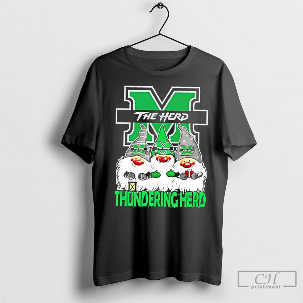 Classic Marshall Thundering Herd X Gnomes Xmas Christmas Shirt Hoodie Sweatshirt | PurePodTees.com