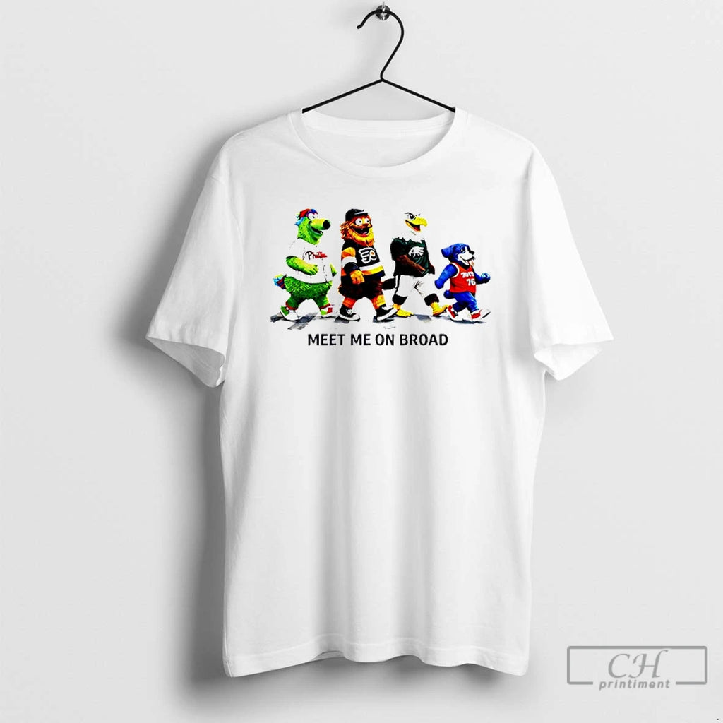 Classic Meet Me On Broad Philadelphia Philly Mascots Crosswalk