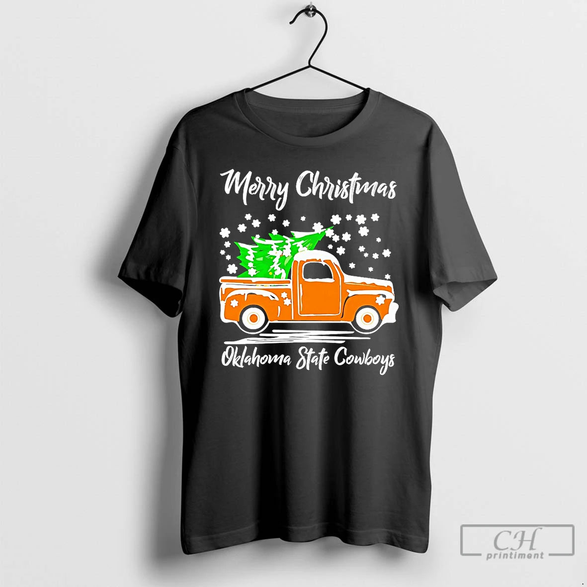 Classic Merry Christmas Oklahoma State Cowboys T Shirts Hoodie Sweatshirt | PurePodTees.com