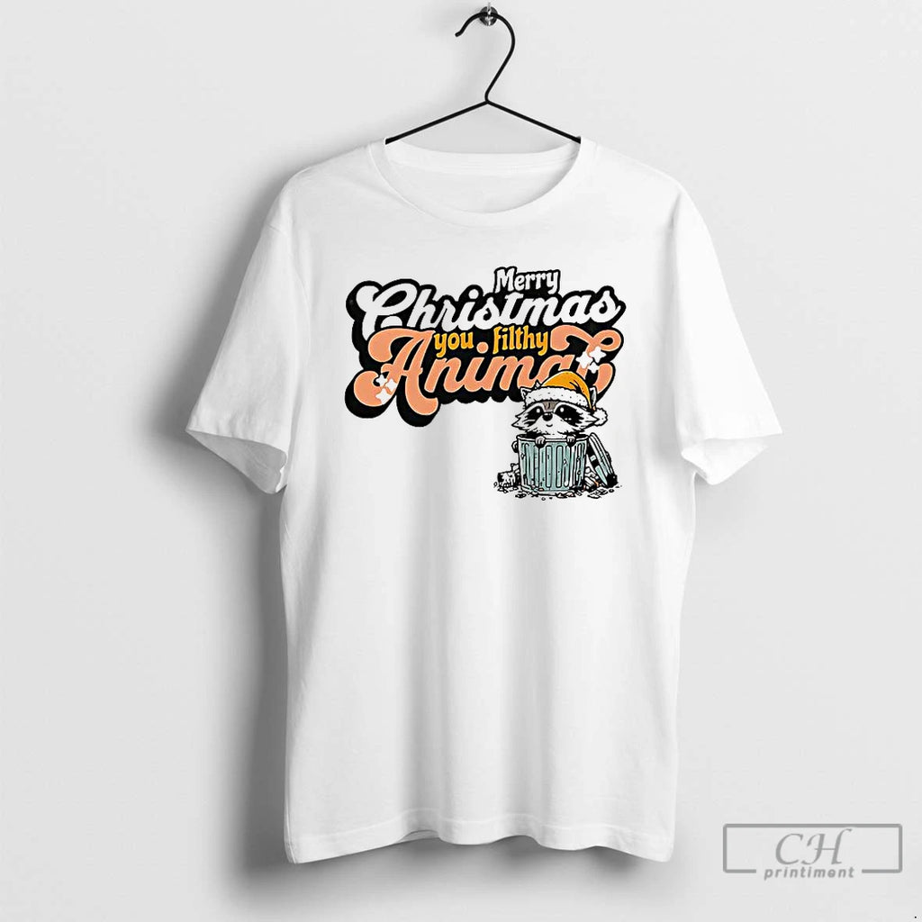 Classic Merry Christmas You Filthy Animal T Shirts Hoodie Sweatshirt | PurePodTees.com