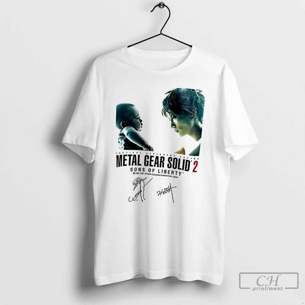Classic Metal Gear Solid 2 Sons Of Liberty Signature Shirt Hoodie Sweatshirt | PurePodTees.com