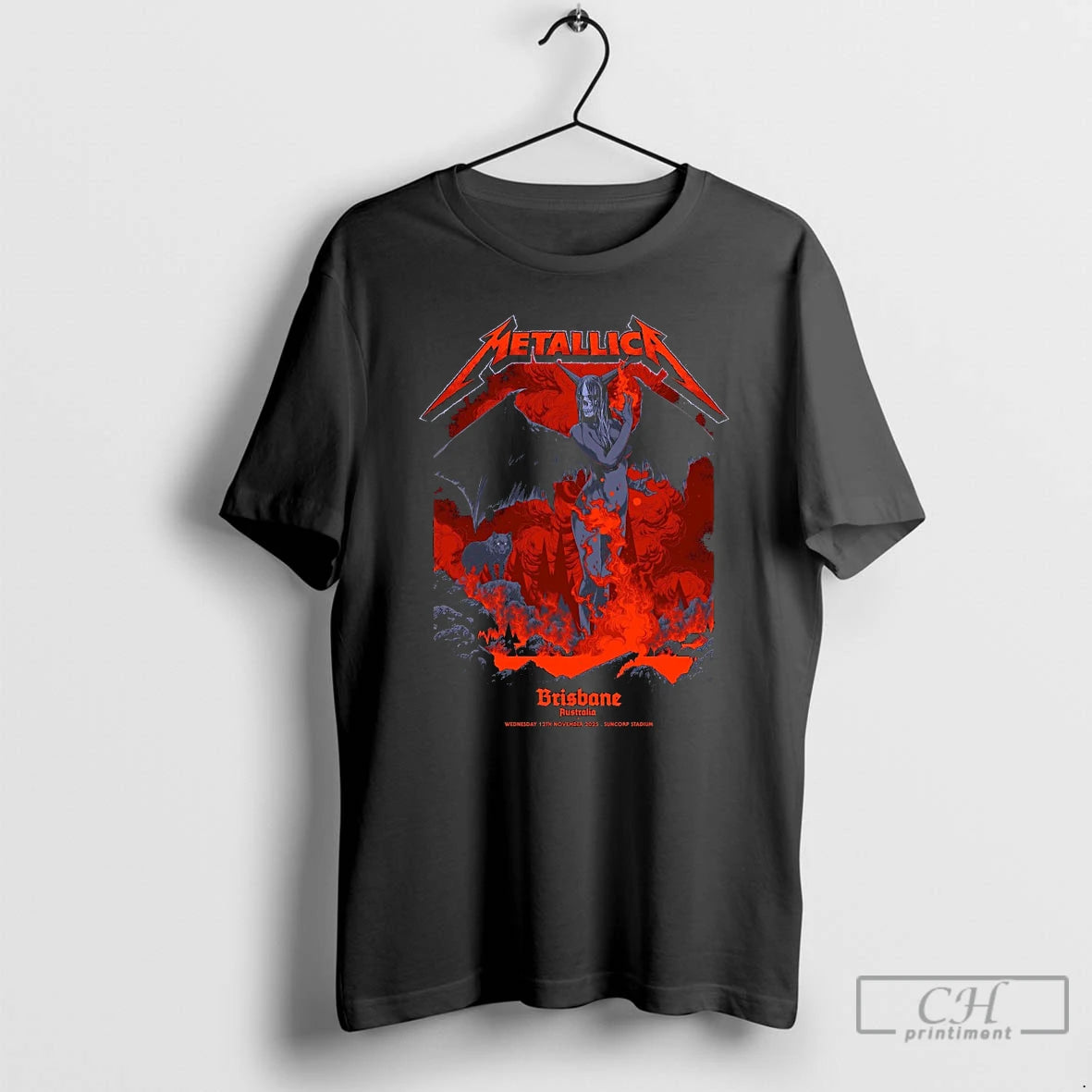 Classic Metallica M72 Brisbane Australia 2025 Pop Up Shop By Ken Taylor At Suncorp Stadium Shirt Hoodie Sweatshirt