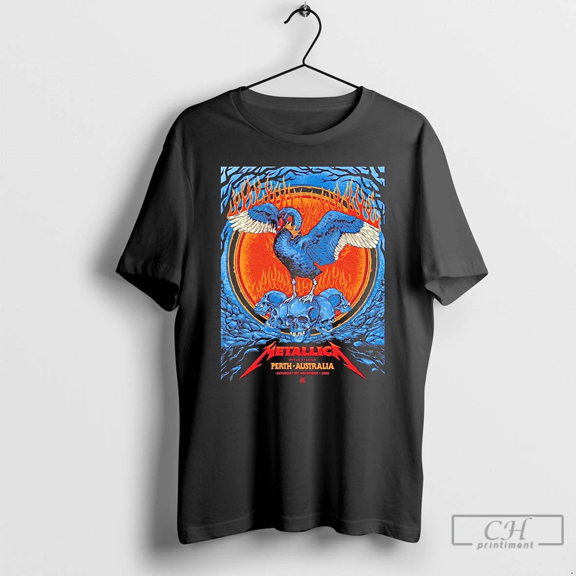 Classic Metallica Optus Stadium Perth Australia On 1 November 2025 T Shirts Hoodie Sweatshirt | PurePodTees.com