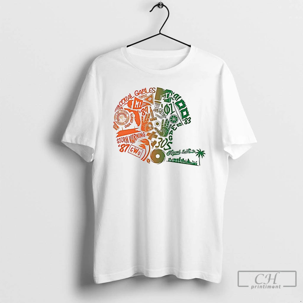 Classic Miami Mashup Helmet T Shirts Hoodie Sweatshirt | PurePodTees.com