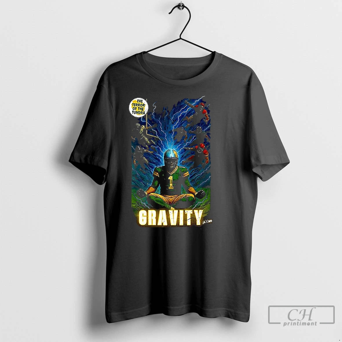 Classic Micah Parsons Gravity Green Bay Packers Gravity Comic Shirt Hoodie Sweatshirt | PurePodTees.com