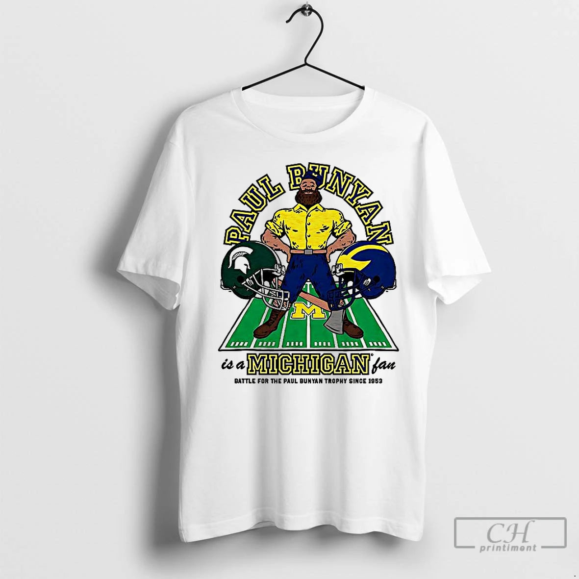 Classic Michigan State Spartans Vs Michigan Wolverines Paul Bunyan Is A Michigan Fan Shirt Hoodie Sweatshirt