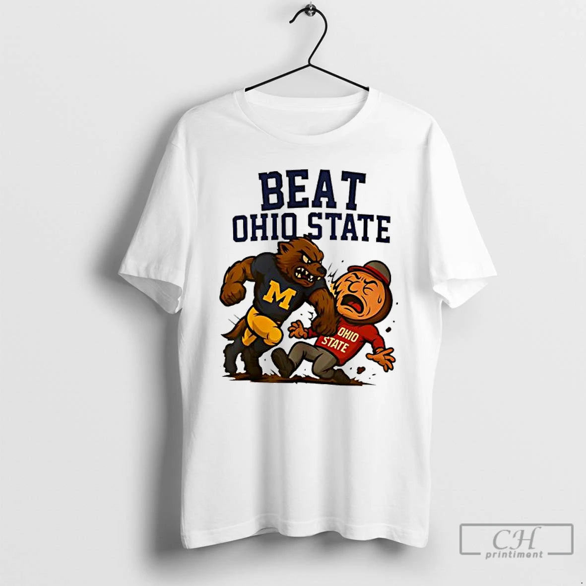 Classic Michigan Wolverines Beat Ohio State 2025 Mascot Shirt Hoodie Sweatshirt | PurePodTees.com