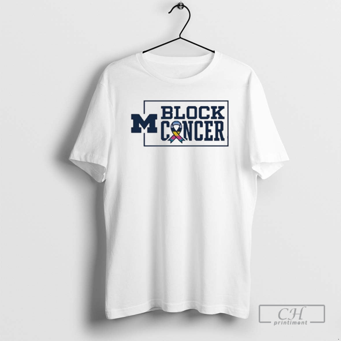 Classic Michigan Wolverines Football Block Cancer Ncaa 2025 Shirt Sweater