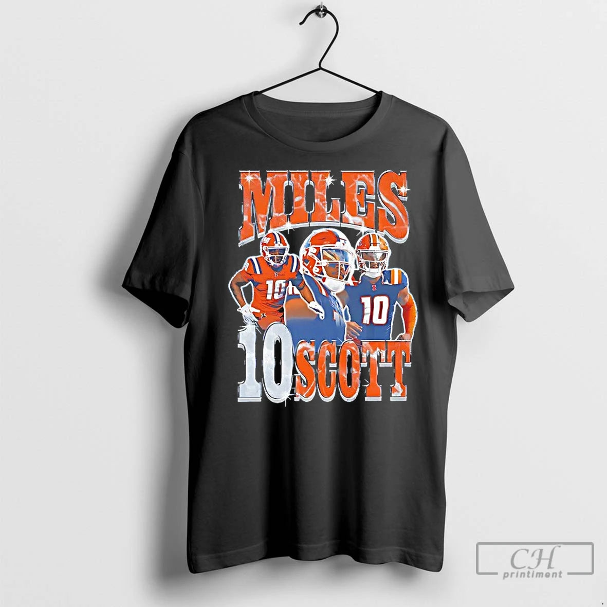 Classic Miles Scott Graphic Illinois Fighting Illini Shirt Hoodie Sweatshirt | PurePodTees.com
