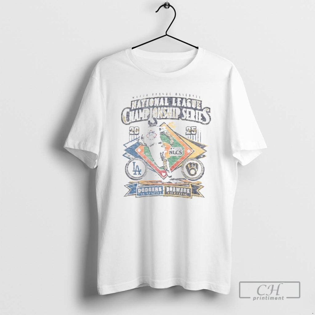 Classic Milwaukee Brewers Vs La Dodgers Mlb 2025 Nlcs Matchup Dueling Vintage Shirt Sweater