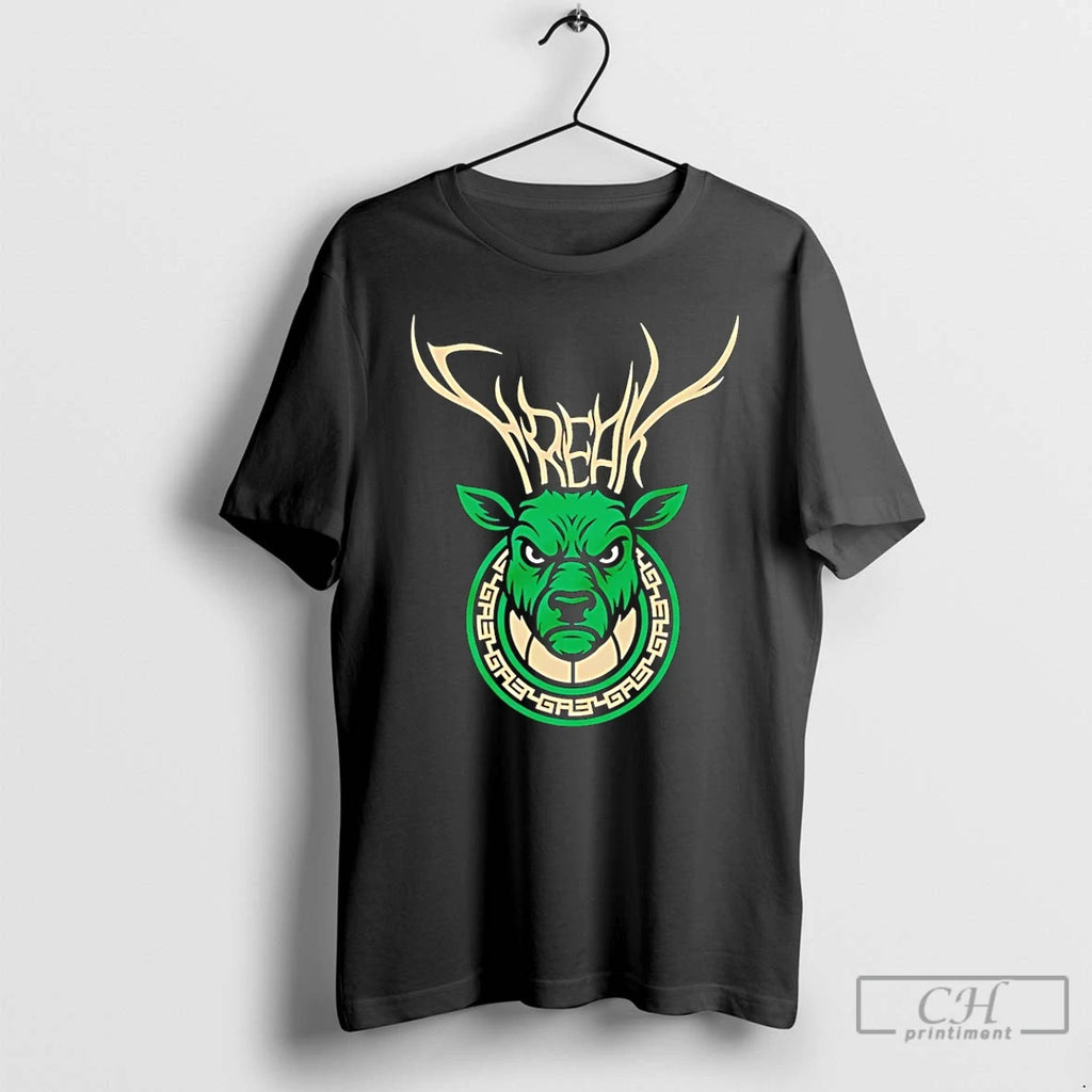 Classic Milwaukee Bucks Deer Freak Logo T Shirts Hoodie Sweatshirt | PurePodTees.com