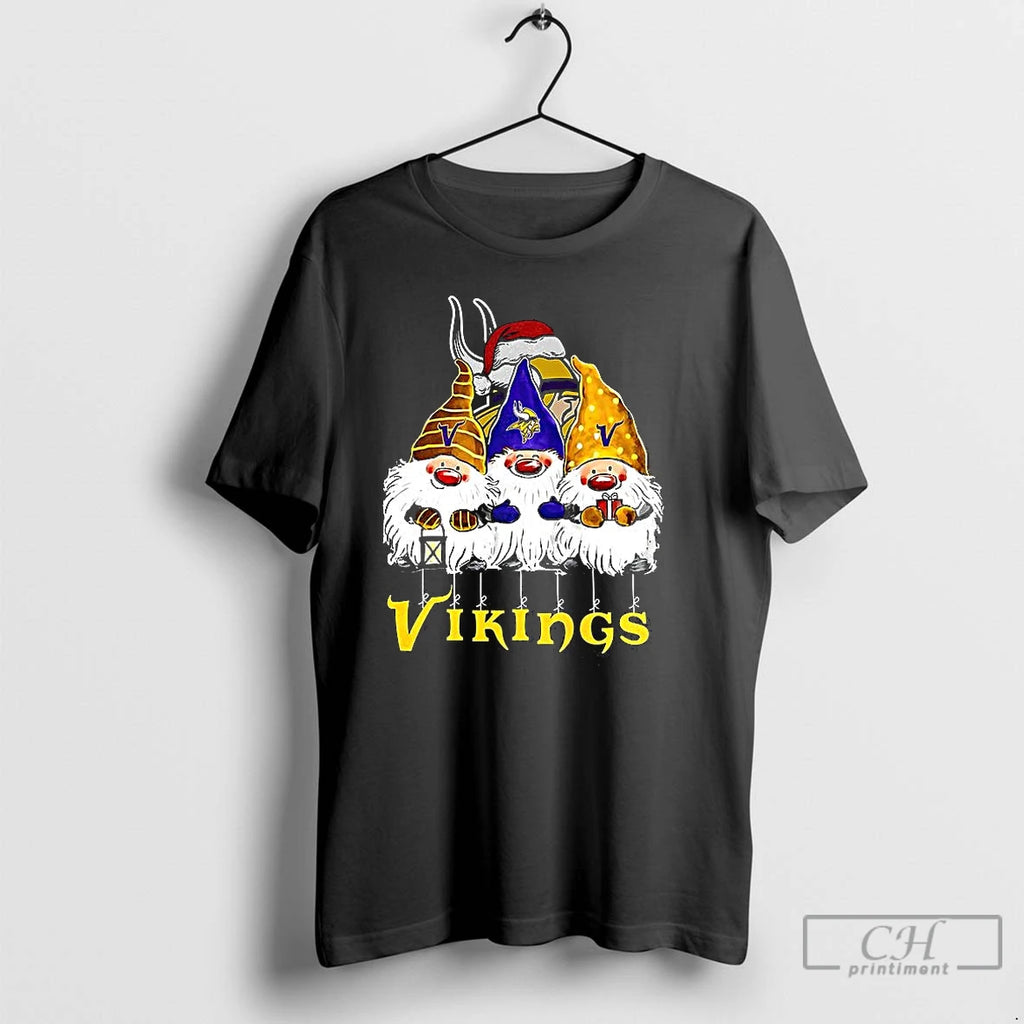 Classic Minnesota Vikings Football Gnomes Christmas Shirt Hoodie Sweatshirt | PurePodTees.com
