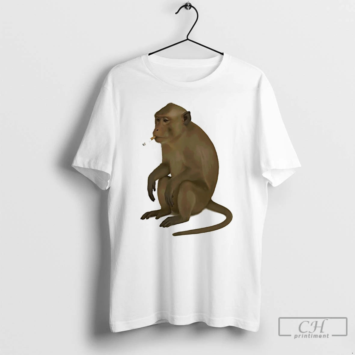 Classic Monkey Smoking Cigarette Shirt Hoodie Sweatshirt | PurePodTees.com
