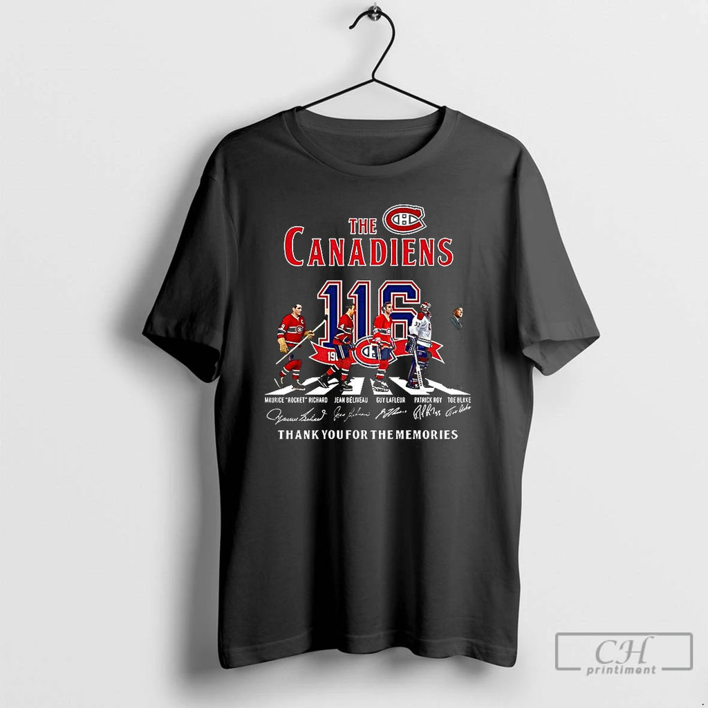 Classic Montreal Canadiens 116th Anniversary Thank You For The Memories Cross The Street T Shirts Hoodie Sweatshirt
