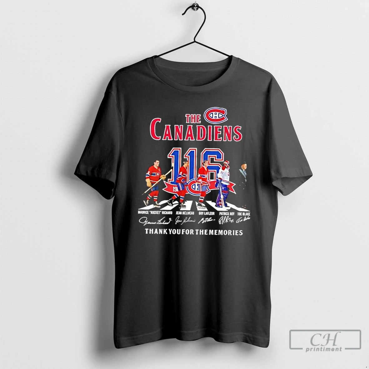 Classic Montreal Canadiens Toe Blake And Legends Abbey Road Signatures T Shirts Hoodie Sweatshirt | PurePodTees.com