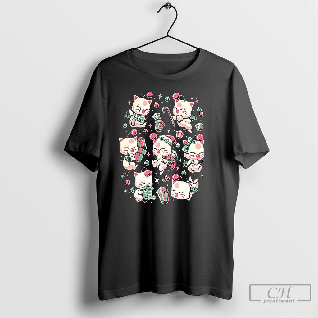 Classic Moogle Final Fantasy Merry Moogmas Christmas Shirt Hoodie Sweatshirt | PurePodTees.com